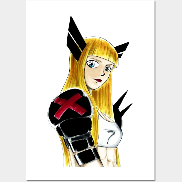 illyana rasputin the magik mutant Wall Art by jorge_lebeau